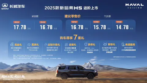 原厂黑化套件+全系四驱，2025款新哈弗H5上市